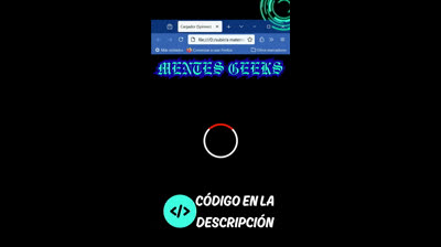 Cómo hacer un spinner con HTML y CSS – Loader animado paso a paso
