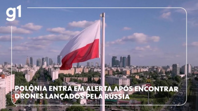 Polônia entra em alerta após encontrar drones lançados pela Rússia (G1 - 10/09/2025)
