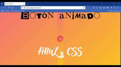 Cómo crear un botón animado con HTML y CSS - Web development
